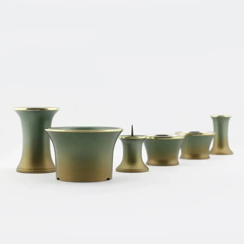モダン仏具セット シャンテ 緑茶マットメイン画像01