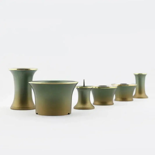 モダン仏具セット シャンテ 緑茶マットメイン画像01