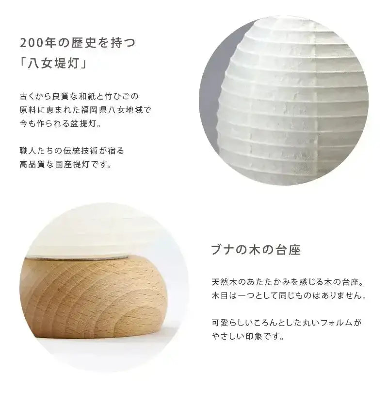 ミニ提灯 ココラン MUJI 豆たまご | 仏具の通販 | インテリア仏壇