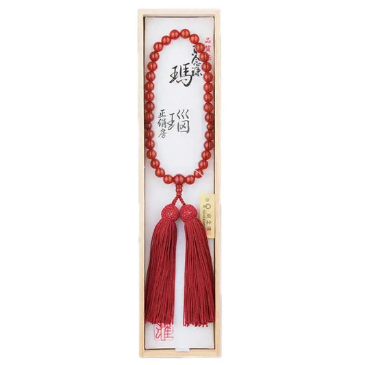 女性用念珠 メノウ 8mm玉 頭房メイン画像01