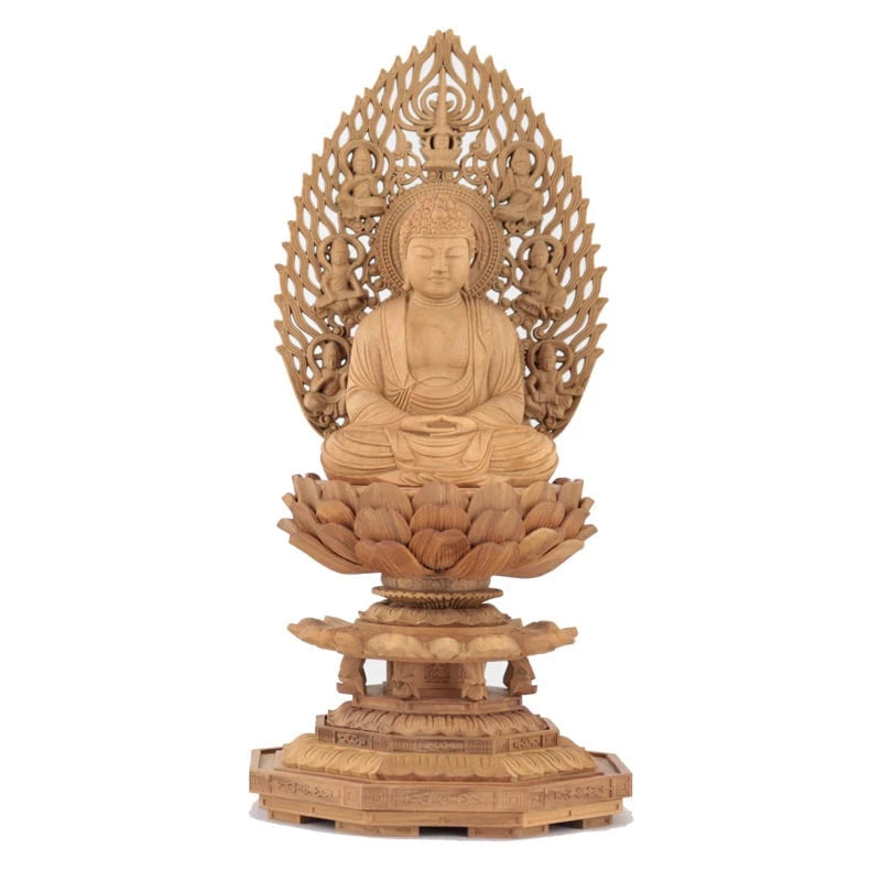 白檀仏像 八角台座 座釈迦 【曹洞宗・臨済宗・禅宗】メイン画像01