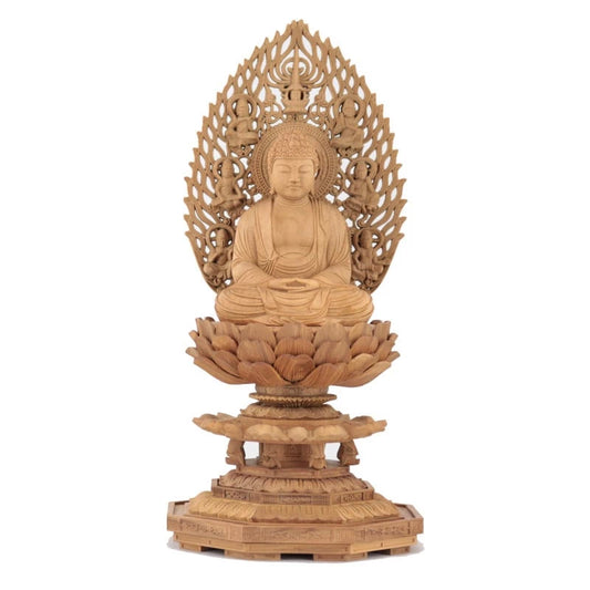 白檀仏像 八角台座 座釈迦 【曹洞宗・臨済宗・禅宗】メイン画像01