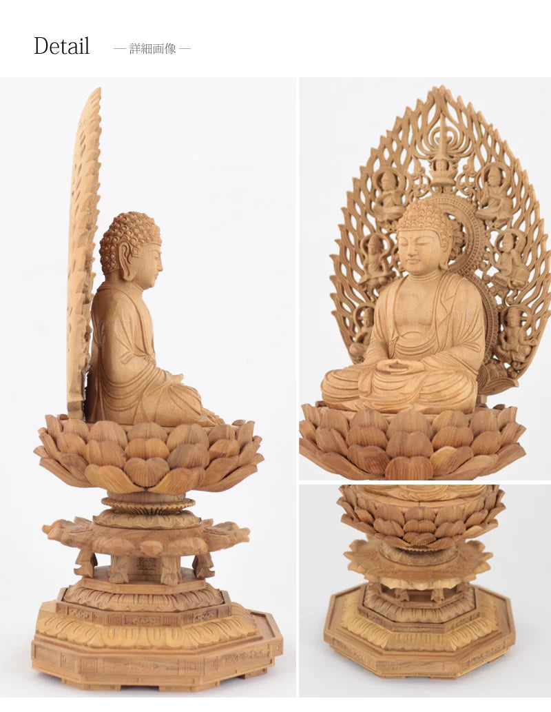 仏像の詳細サイズ・当仏像に合うお仏壇のサイズについて