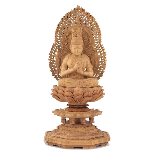 白檀仏像 八角台座 大日如来 【真言宗】メイン画像01