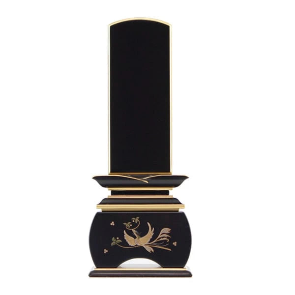 蒔絵位牌 優雅 鳳凰 やまと 黒檀メイン画像01