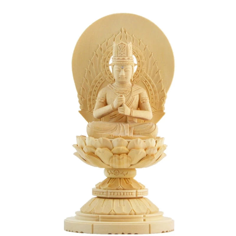 桧木仏像 丸台座 大日如来 【真言宗】 | 本尊・脇侍の通販