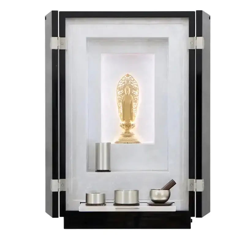 超高級仏壇 最高級仏壇 白虹C型 墨染内銀色仕上げ |お仏壇の通販