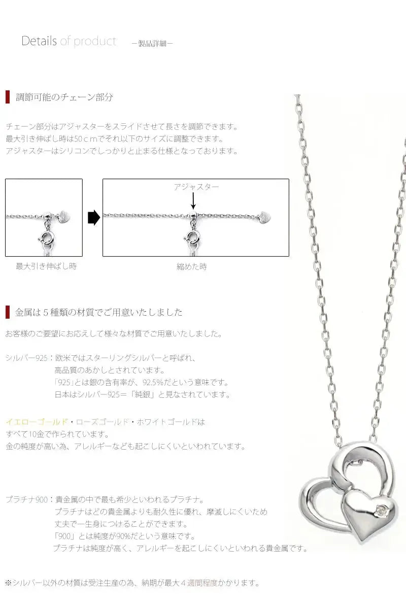 遺骨ペンダント ハートIの商品画像3枚目