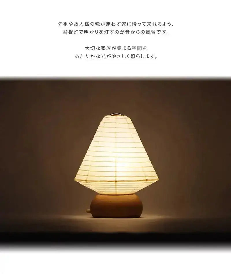 ミニ提灯 ココラン MUJI 豆三角 |仏具の通販| インテリア仏壇 ルミエール