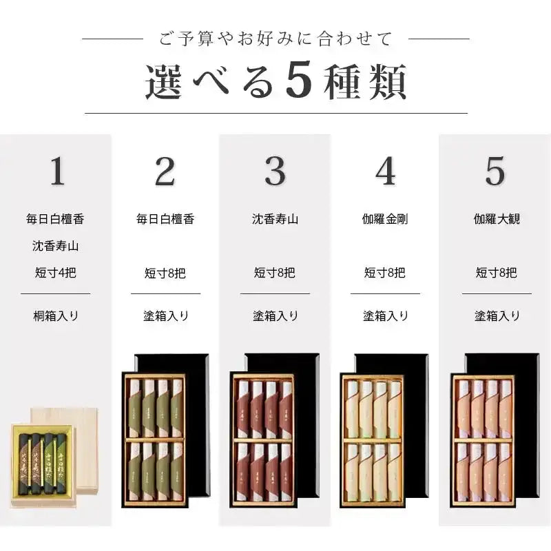香木 色々 【まとめ売り】 日本香堂 高級香木シリーズ 各種【贈答用線香】 |小物の通販