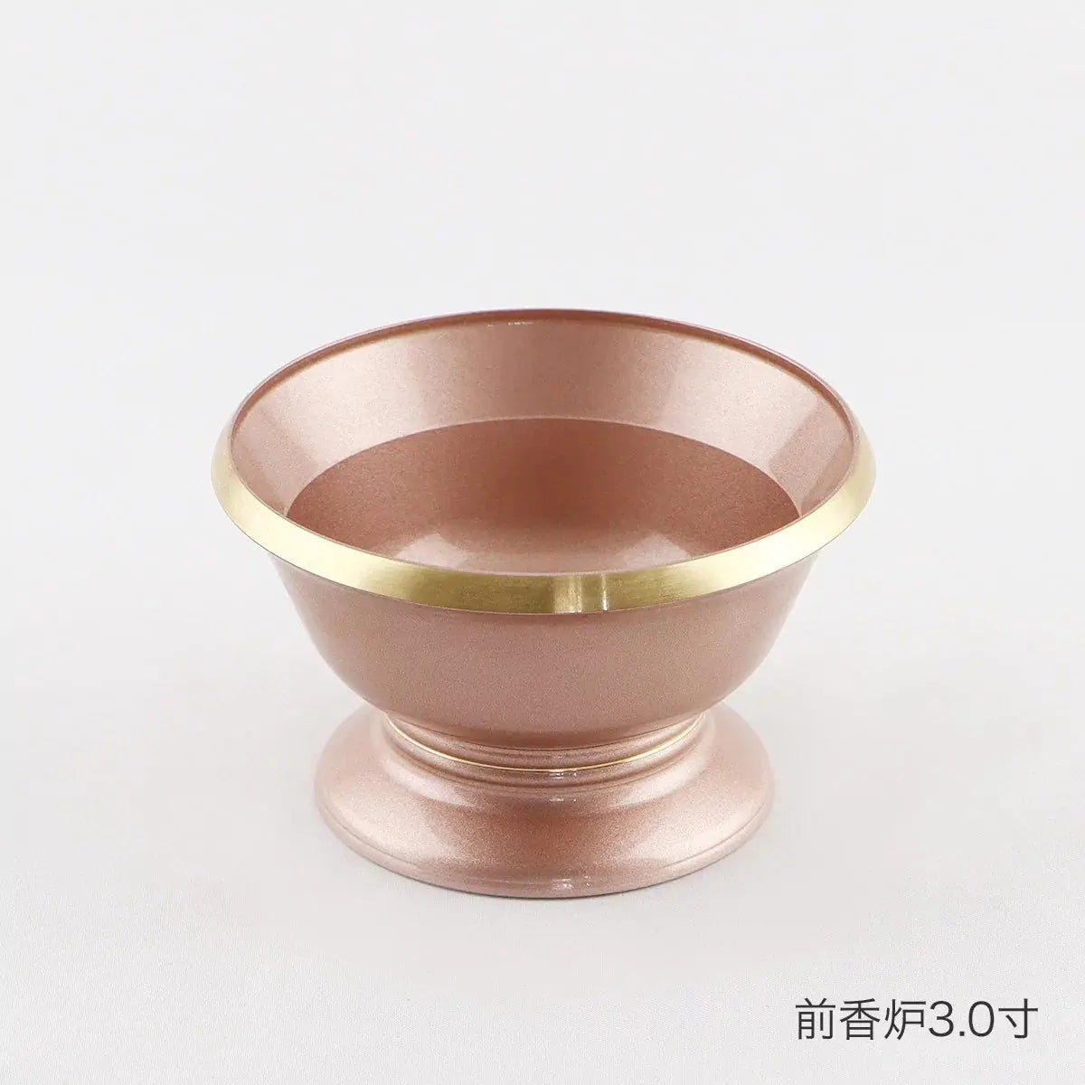 単品仏具　マカロンピンクの前香炉3.0寸