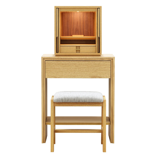 モダン仏壇 TSUDOU  オーク×ウォールナット【椅子付き】のサムネイル画像