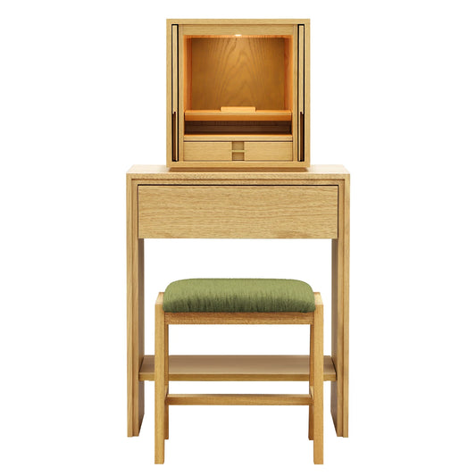 モダン仏壇 TSUDOU  オーク×老竹色【椅子付き】のサムネイル画像
