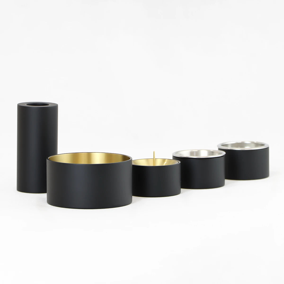 モダン仏具セット SEN マットブラックのメイン画像