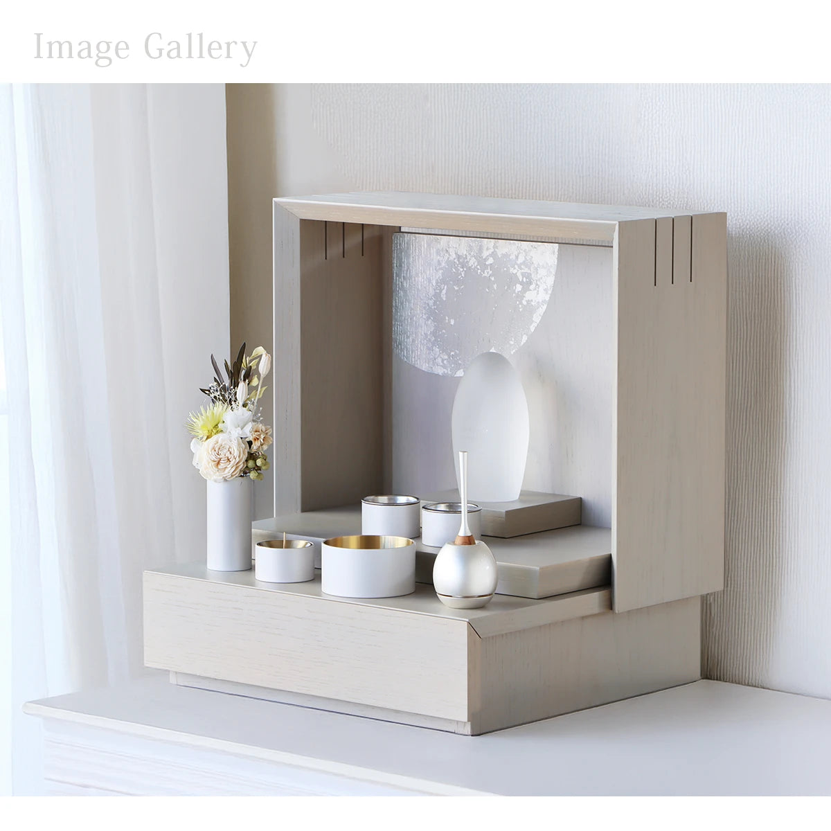 モダン仏具セット SEN マットホワイトの使用例①