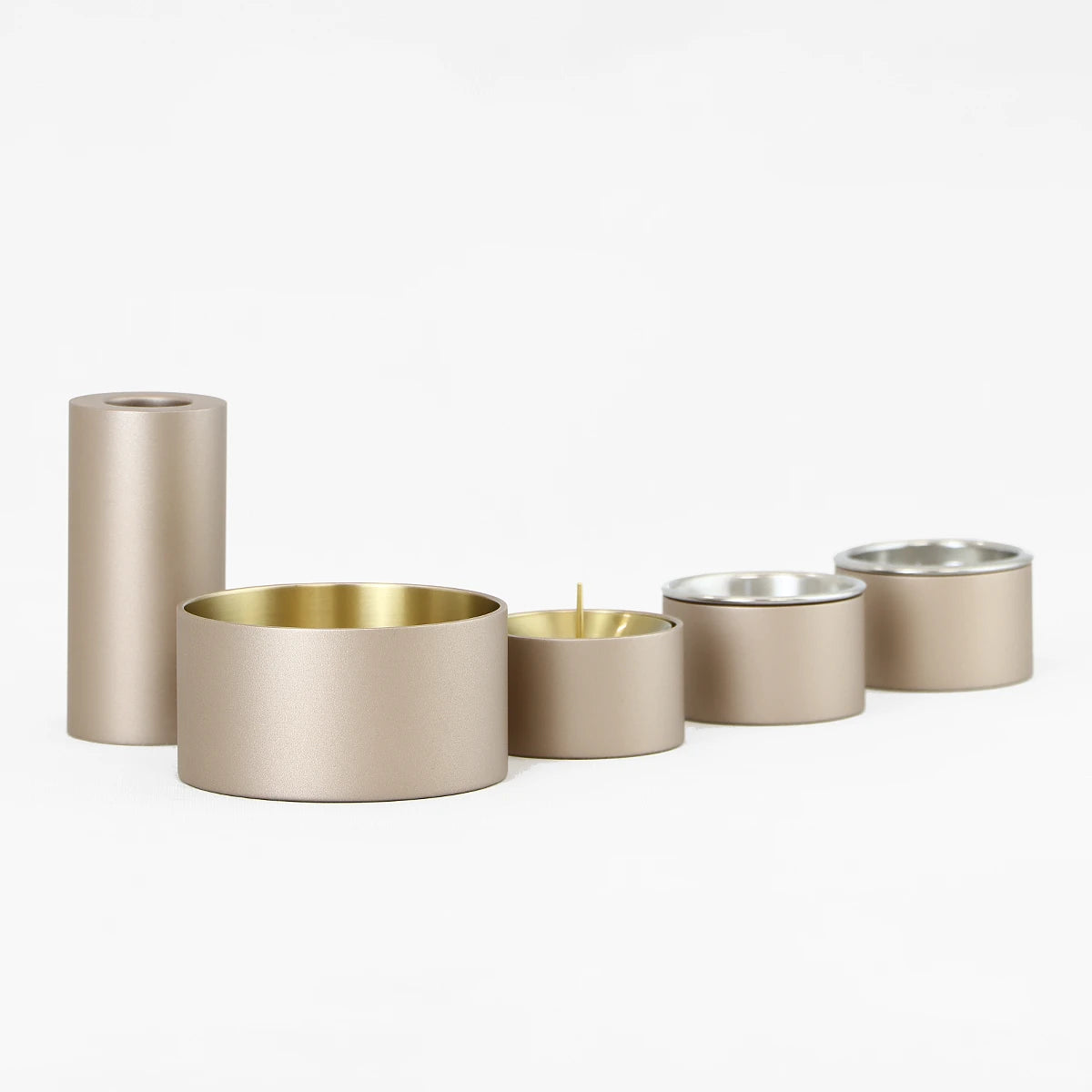 モダン仏具セット SEN マットバニラ のメイン画像