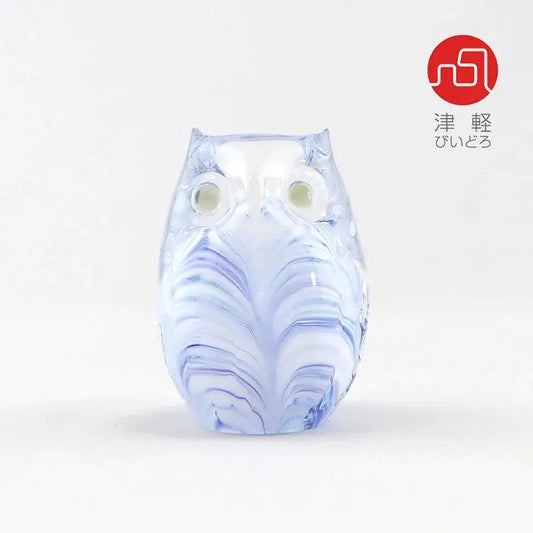 いのりのオブジェ ふくろう yuki 津軽びいどろ謹製メイン画像01