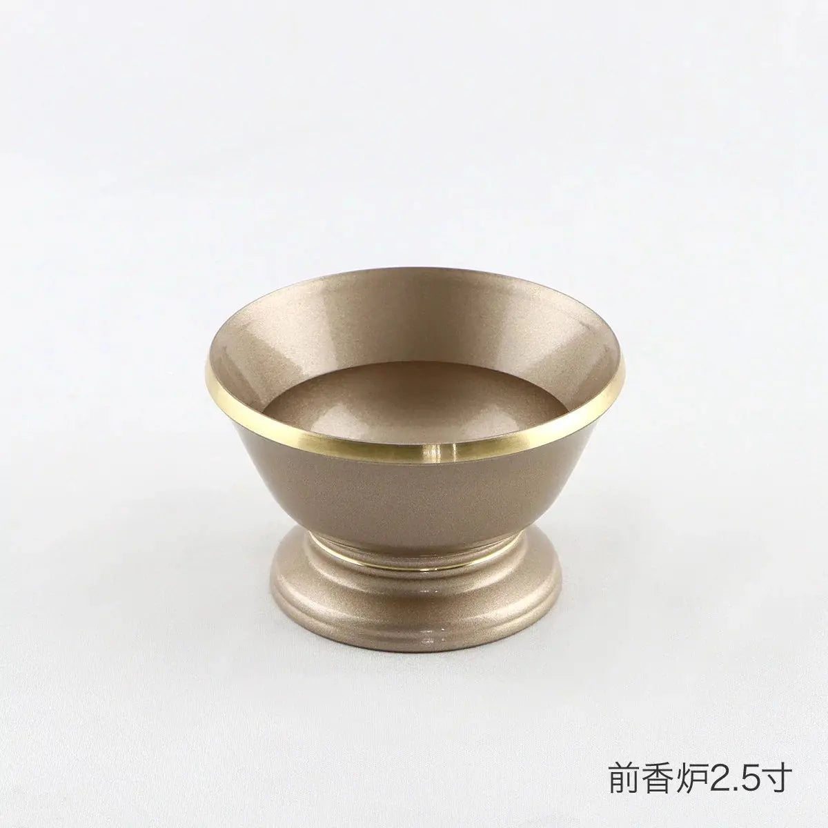 単品仏具　マカロンバニラの前香炉2.5寸