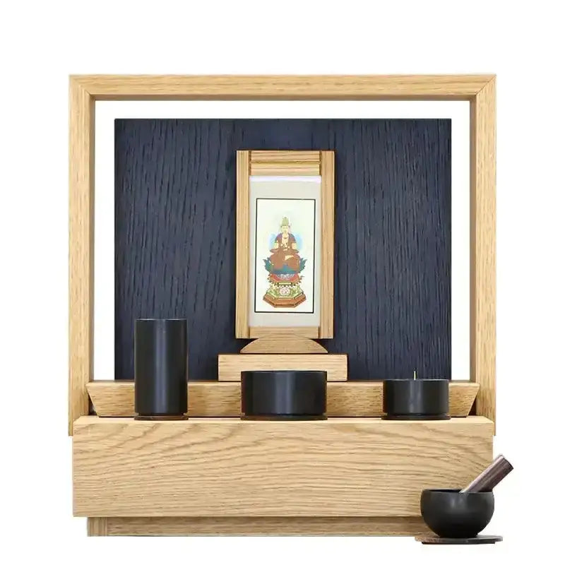 ミニ仏壇 KAKOI  オーク×墨黒色メイン画像02