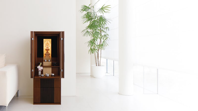 モダン仏壇 伝心 ウォールナット 18号 | お仏壇の通販 | インテリア