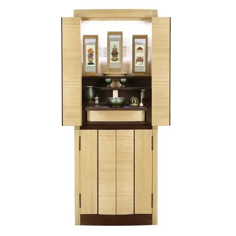 デザイナーズ仏壇 リスン タモ・ウォールナット フロアタイプメイン画像02