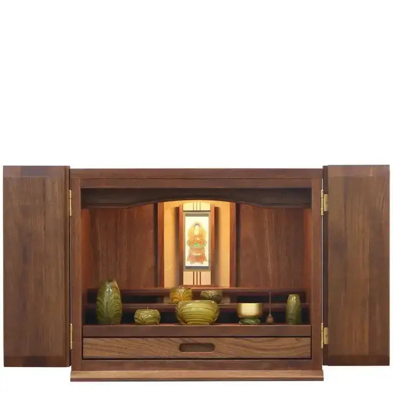 家具調仏壇 ポルト ワイド ウォールナット 16号メイン画像02