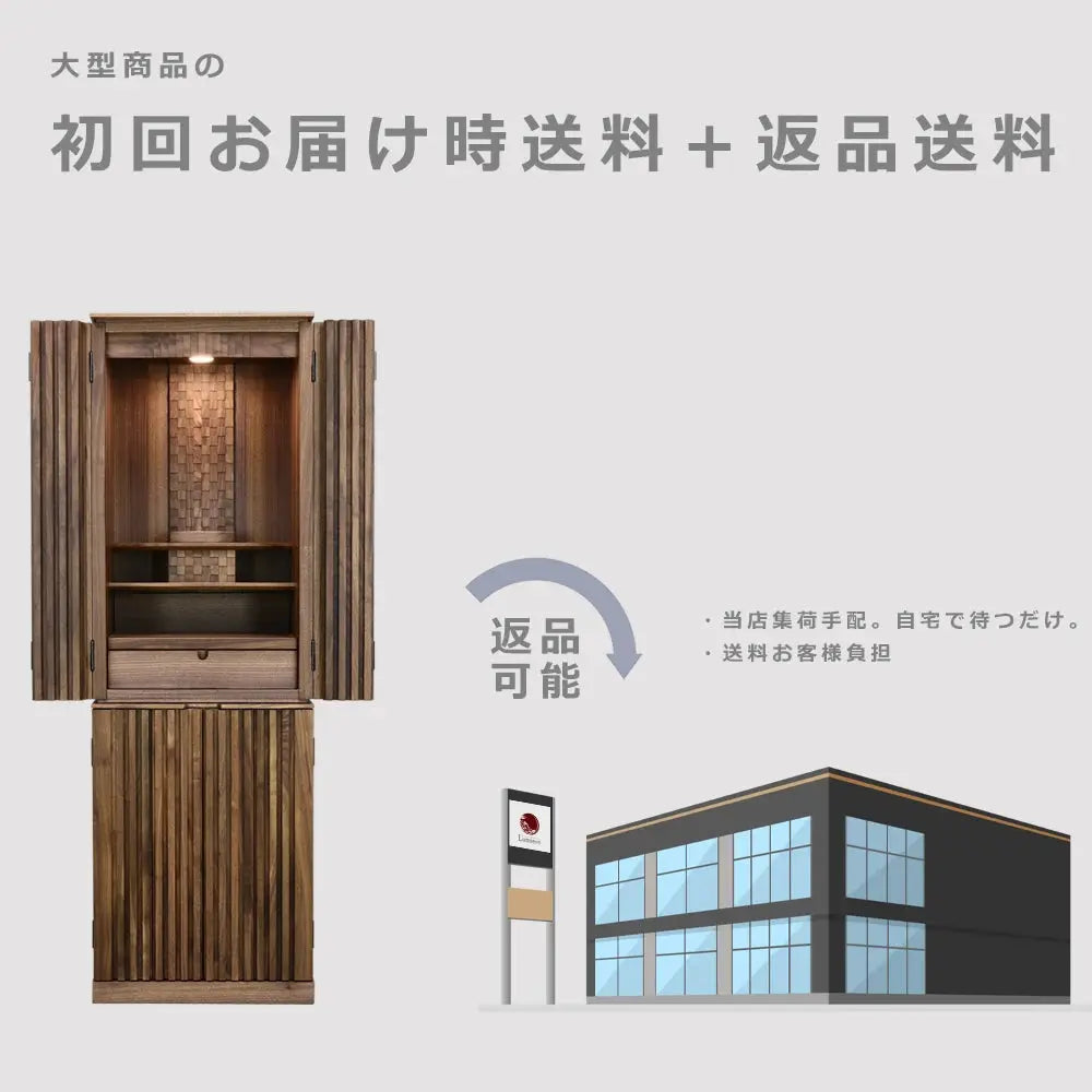 大型仏壇の返品時送料