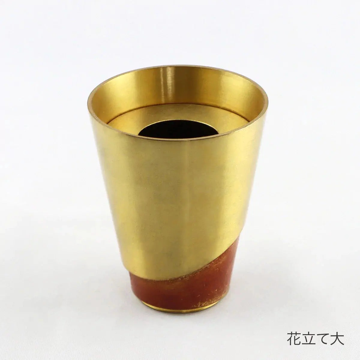 単品仏具　ひとえ キャメルの花立て大