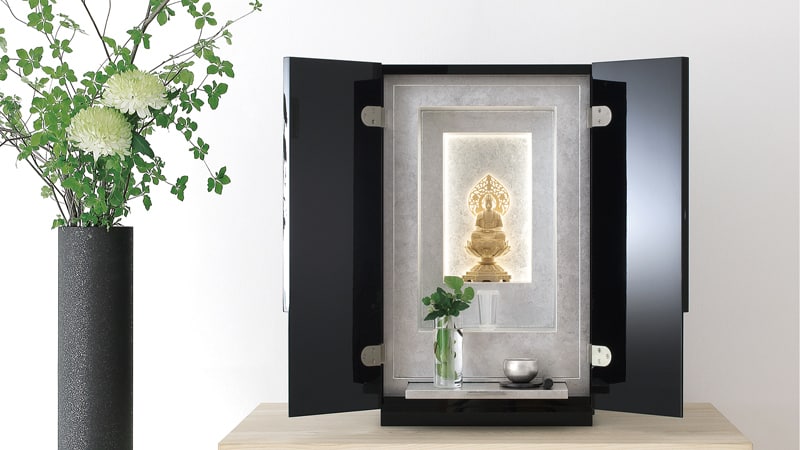 最高級仏壇 白虹C型 墨染内銀色仕上げ | お仏壇の通販 | インテリア