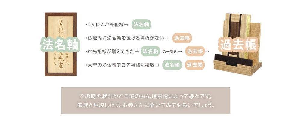 法名軸と過去帳は両方必要？
