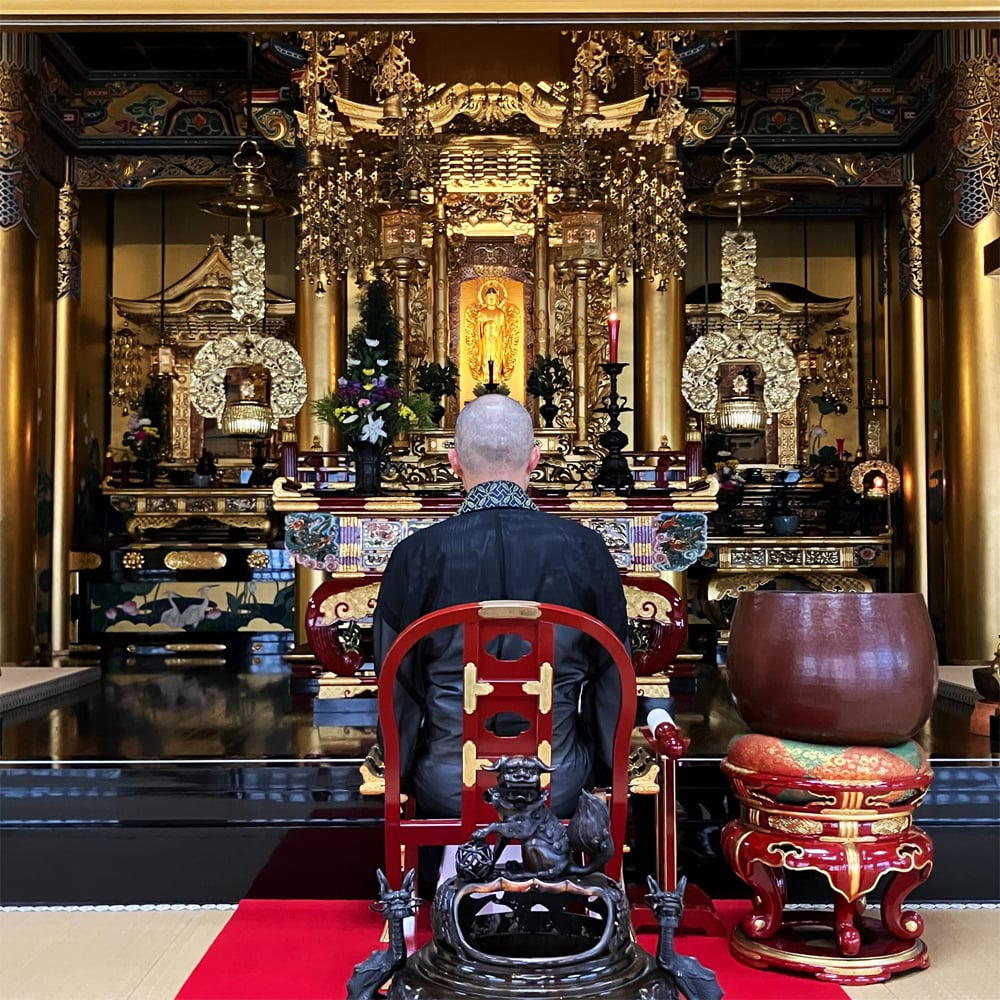 寺院による入魂・開眼供養の風景