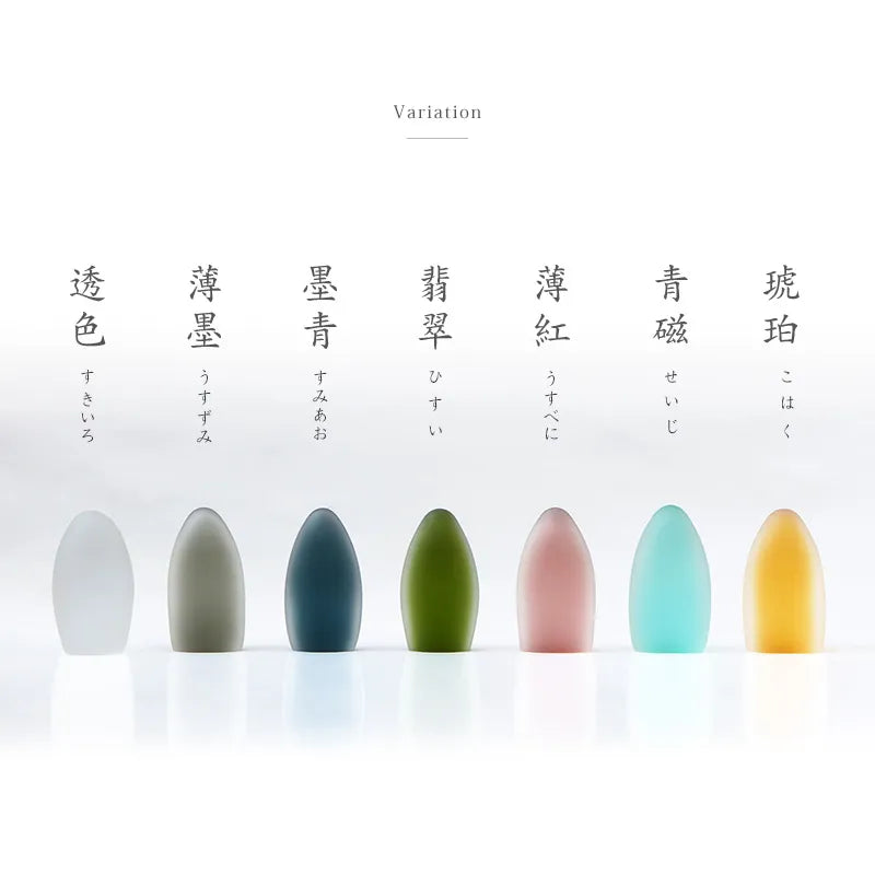 ガラス位牌「水音 kasumi」 青磁 津軽びいどろ謹製 | お位牌の通販 ガラス位牌「水音 kasumi」 青磁 津軽びいどろ謹製 | お位牌の通販