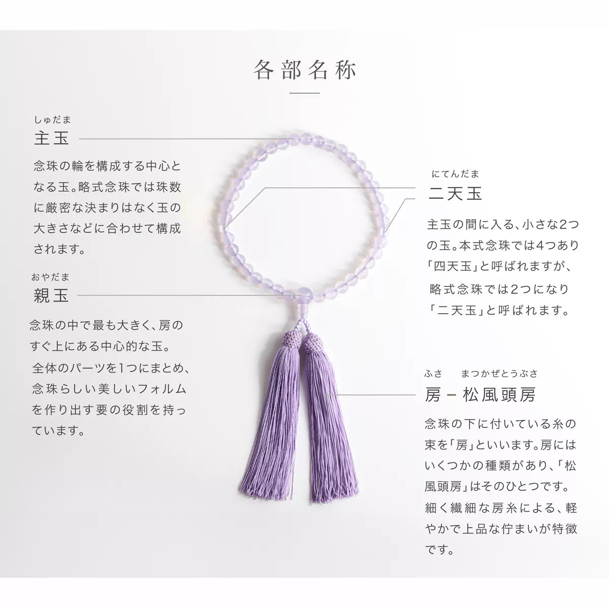 房には、絹100％の正絹を使用した松風頭房を合わせています。