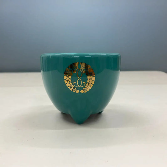 【アウトレット】陶器　玉香炉　真宗紋入り