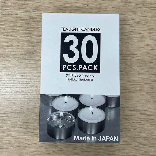 【アウトレット】替えローソク 「アルミカップティーライト 30ヶ」 (箱入) ◆カメヤマローソク◆