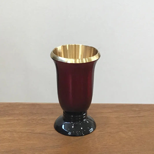 【アウトレット】ゆうがを　ワイン　花立て3寸　正面