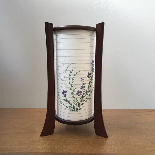 【アウトレット】	モダン行灯 「桔梗草」 盆提灯　コードレス 正面