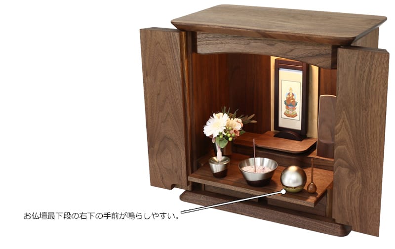 「おりん」の飾る位置を教えてください。