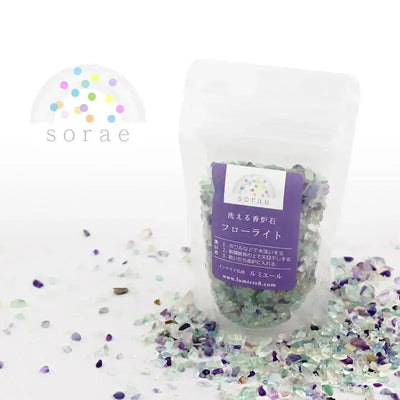 洗えて便利な香炉石「sorae」 フローライトメイン画像01