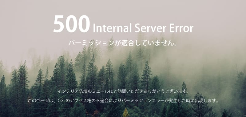 500エラーが発生しました