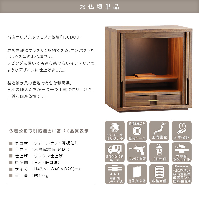 商品概要と品質表示
