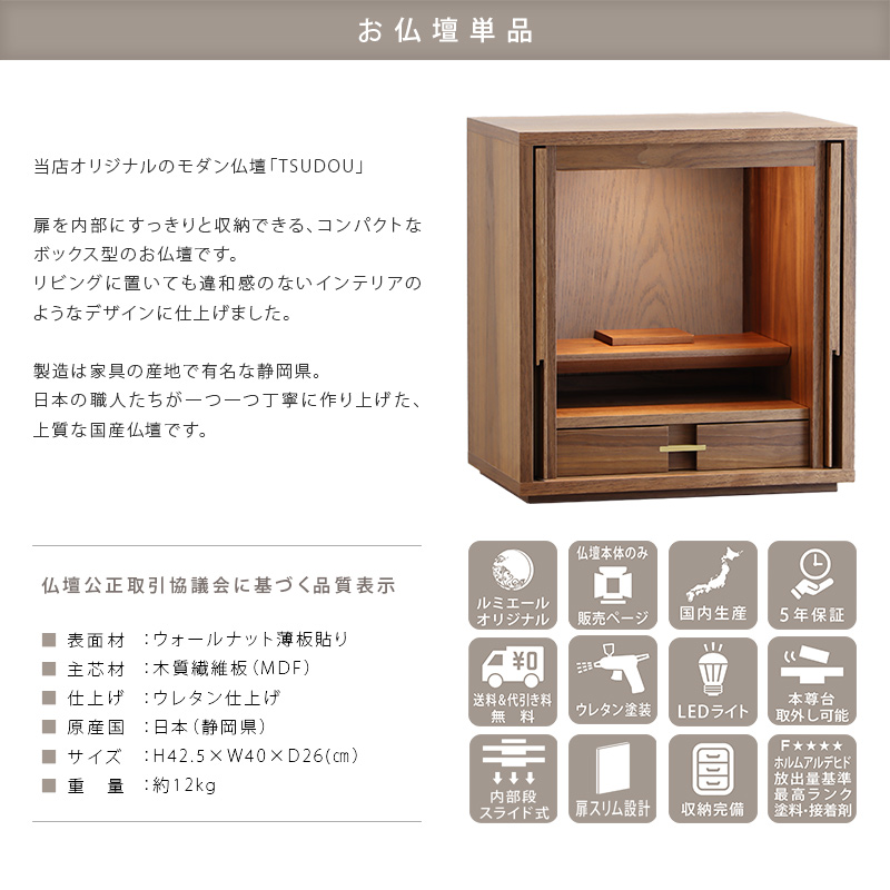 商品概要と品質表示