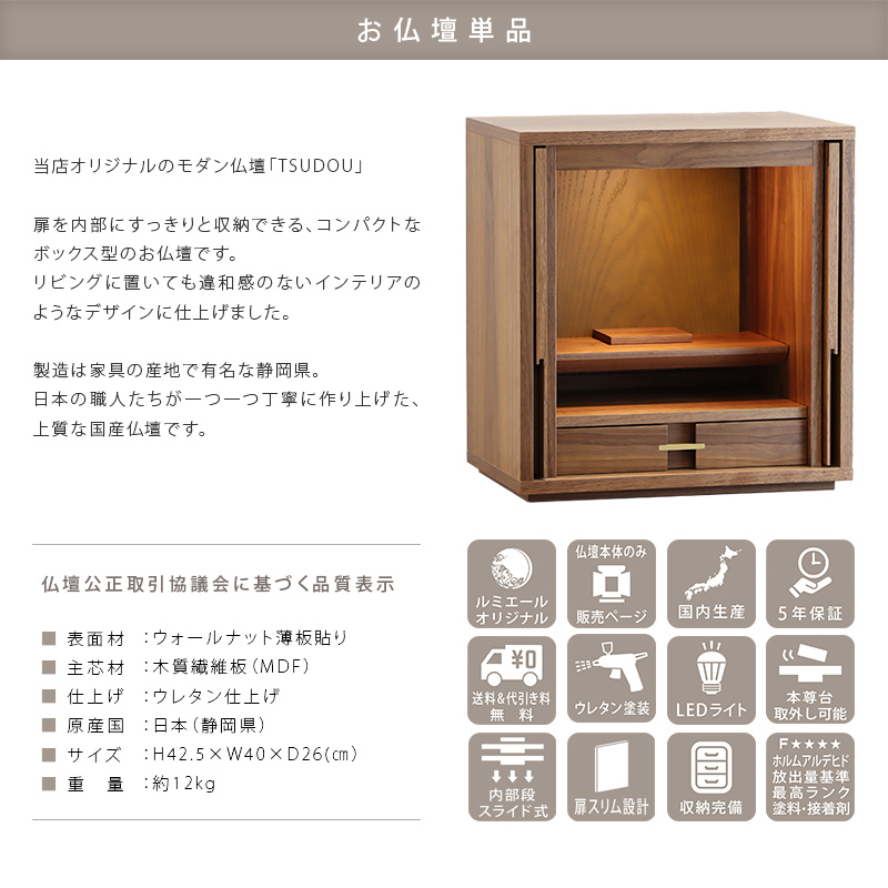 商品概要と品質表示