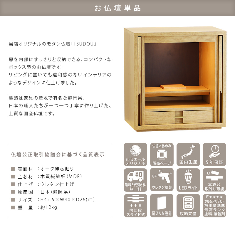 商品概要と品質表示