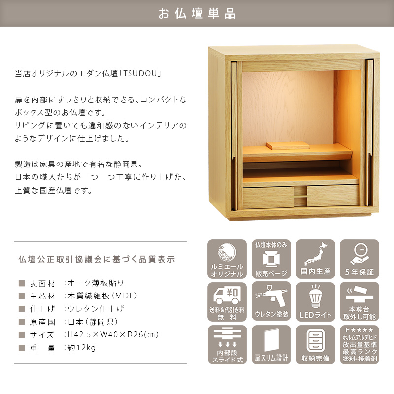商品概要と品質表示