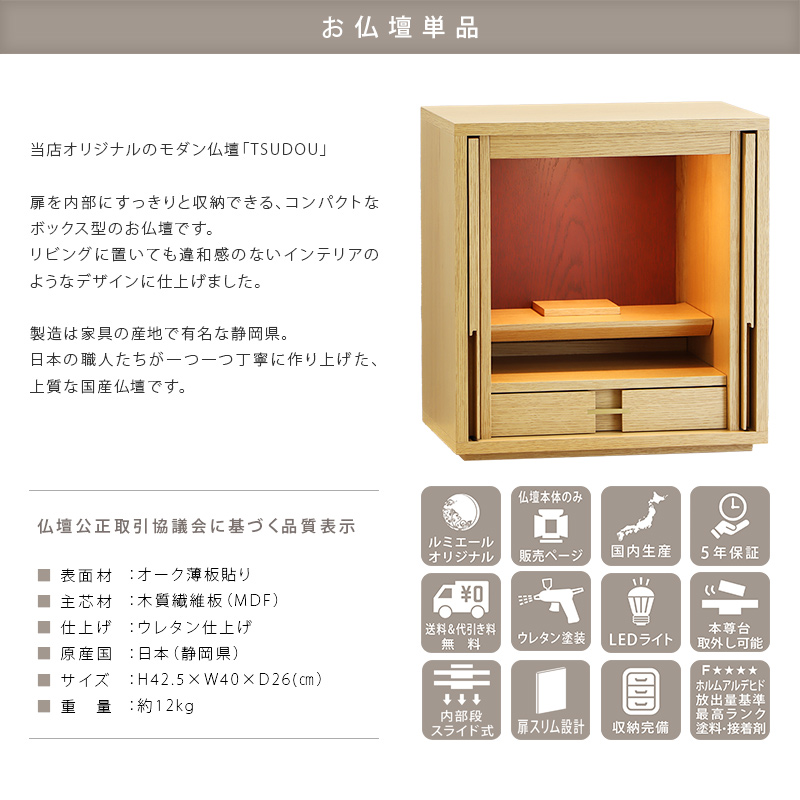 商品概要と品質表示