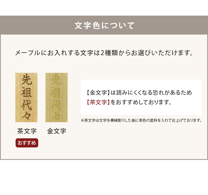 文字色について